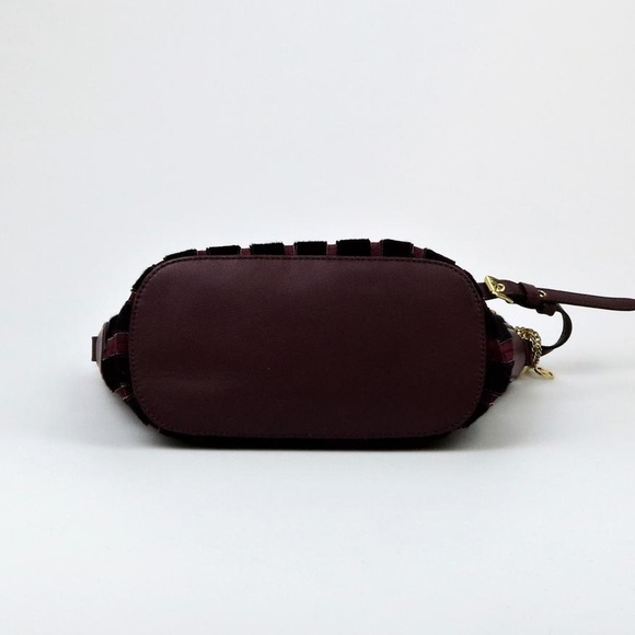 💥NEW💥MICHAEL KORS CALFSKIN/LEATHER PLUM BROOKLYN APPLIQUÉ 30F6GBJL2H - Picture 8 of 16